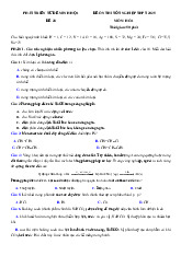 Đề thi thử tốt nghiệp THPT 2025 môn Hóa bám sát đề minh họa - Đề 28