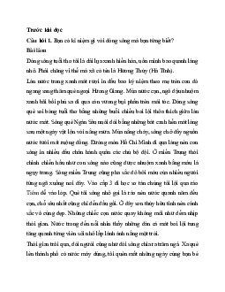 Soạn bài Ai đã đặt tên cho dòng sông | Ngữ văn 11 Kết nối tri thức