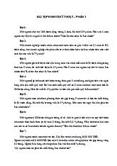 Bài tập Môn Kinh tế Kỹ thuật 1 | Đại học Xây Dựng Hà Nội