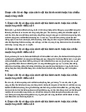 Đoạn văn tả vẻ đẹp của cảnh vật lúc bình minh hoặc lúc chiều muộn hay nhất | Tập làm văn 3