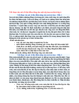 Văn mẫu lớp 6 Chân trời sáng tạo bài Viết đoạn văn nói về đặc điểm riêng của một cây hoa em thích