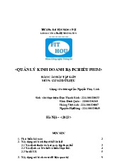 Báo cáo bài tập lớn Đề bài “Quản lý kinh doanh rạp chiếu phim” - Công nghệ thông tin | Đại học Mở Hà Nội