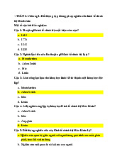 TOP câu hỏi trắc nghiệm Môn Kinh tế chính trị Mác-Lenin | Đại học Bách Khoa Hà Nội