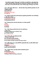 Câu hỏi trắc nghiệm "Sống xanh" | Đại học Sư Phạm Huế