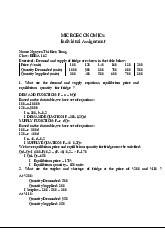 Individual Assignment: Demand & Supply Analysis | Microeconomics | Trường Đại học Quốc tế, Đại học Quốc gia Thành phố Hồ Chí Minh