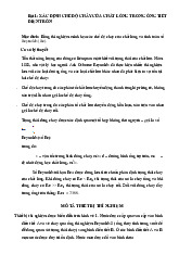 Báo cáo thí nghiệm cơ học chất - mô tả, trình tự và kết quả | Môn Cơ học chất lưu - Trường Đại học Bách khoa Hà Nội