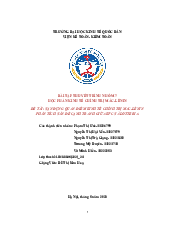 Bài tập lớn: Cạnh tranh KFC VÀ Lotteria | Đại học Kinh Tế Quốc Dân