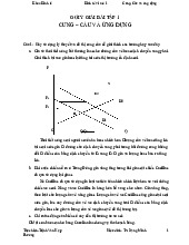 Gợi ý giải bài tập Cung - Cầu và Ứng Dụng môn Kinh tế vi mô | Trường Đại học Kinh Tế Quốc Dân