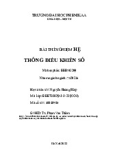 Báo cáo thí nghiệm học phần Hệ thống điều khiển số | Trường Đại học Phenikaa