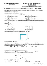 Đề thi thử tốt nghiệp THPT 2025 môn Toán lần 2 cụm trường THPT – Hưng Yên có đáp án