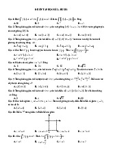 Đề ôn tập học kỳ 2 - buổi 1 môn Toán 12