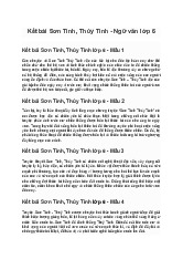 Kết bài Sơn Tinh, Thủy Tinh - Ngữ văn lớp 6