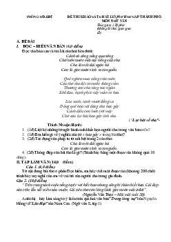 Bộ 60 đề thi HSG Ngữ văn 8 cấp huyện (có đáp án)