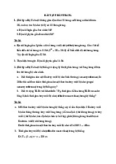 Bài Tập Hệ Điều Hành - Chương 3: Phân Trang và Cấp Phát Bộ Nhớ