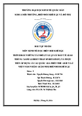 Giao Thông Xanh & Giải Pháp Biến Đổi Khí Hậu | Môn Kinh tế học biến đổi khí hậu - Đại học Kinh Tế Quốc Dân