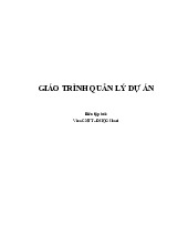Giáo trình quản lý  dự án | Trường Đại học Hồng Bàng