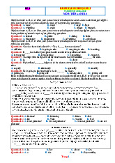 Bộ 10 Đề Ôn Tập Học Kỳ 1 Tiếng Anh 10 Global Success 2025-2026 Có Đáp Án