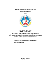 Phân tích quan điểm của Đảng tại Đại hội lần thứ 6 trên các lĩnhvực kinh tế, chính trị, văn hóa-xã hội và đối ngoạị - Lịch sử Đảng Cộng Sản Việt Nam| Đại học Kinh Tế Quốc Dân
