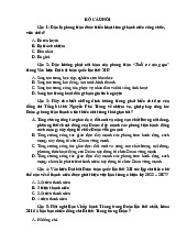 Câu hỏi và đáp án về phong trào thanh niên trong đại hội đoàn XII- môn lịch sử Đảng–Trường Đại học kinh tế quốc dân