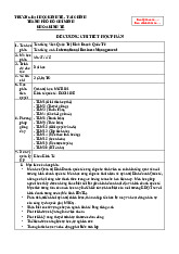 Quản trị Kinh doanh quốc tế | Đại học Kinh tế Thành phố Hồ Chí Minh