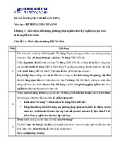 Bài giảng Tư tưởng Hồ Chí Minh | Đại học Mở Thành phố Hồ Chí Minh