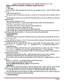 Kiến thức sinh học 12 gồm 45 bài