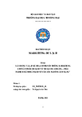 Xây Dựng Kế Hoạch Marketing Du Lịch Cao Bằng | Bài thảo luận marketing du lịch
