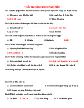 Câu hỏi trắc nghiệm Sinh lý gia súc môn Sinh lý | Trường Đại học Kinh Doanh và Công Nghệ Hà Nội