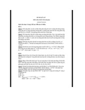 Đề thi giữa HKI học phần Hoá phân tích năm 2024 - 2025 | Trường Đại học Khoa học tự nhiên, Đại học Quốc gia Thành phố Hồ Chí Minh