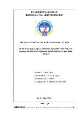 Vận dụng lý luận về mâu thuẫn để phân tích mâu thuẫn giữa xây dựng nền kinh tế độc lập, tự chủ với hội nhập kinh tế quốc tế của Việt Nam | Bài tập lớn môn Chủ nghĩa xã hội Neu