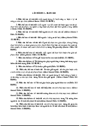 Câu hỏi ôn tập - Luật Hình Sự | Trường Đại học Luật, Đại học Quốc gia Hà Nội