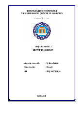 Thảo Luận và Đánh Giá Doanh Nghiệp | Bài thảo luận luật kinh tế