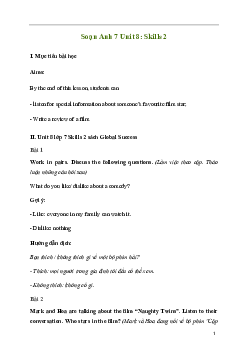 Giải Tiếng Anh 7 Unit 8: Skills 2 | Global Success