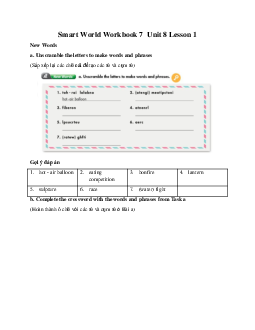 Smart World Workbook 7 Unit 8 Lesson 1