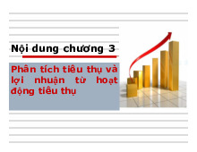 Chương 3: phân tích tiêu thụ và lợi nhuận từ hoạt động tiêu thụ | Đại học Tây Đô