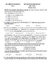 Đề thi thử tốt nghiệp THPT 2025 môn Vật lí bám sát đề minh họa - Đề 36