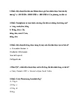 Câu hỏi trắc nghiệm ôn tập môn Quản lý kinh doanh  | Trường đại học Kinh Doanh và Công Nghê Hà Nội