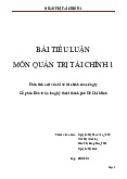 Phân tích tình hình tài chính của doanh nghiệp - Quản trị chiến lược | Trường Đại Học Duy Tân