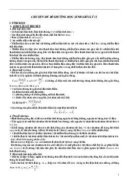 Đề cương ôn thi học sinh giỏi môn Vật lý lớp 11 sách Kết Nối Tri Thức