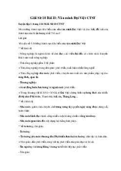 Giải Sử 10 Bài 18: Văn minh Đại Việt CTST