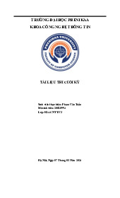 Tài liệu cuối kỳ môn học Tiếng Nhật chuyên ngành 2 | Trường Đại học Phenikaa | Ngành Công nghệ thông tin Việt Nhật