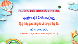 Giáo án điện tử Đạo đức 1 Bài 7 Cánh diều: Yêu thương gia đình