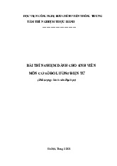Bài thí nghiệm Tìm hiểu thiết bị đo lường điện tử môn Cơ sở đo lường điện tử | Học viện Công Nghệ Bưu Chính Viễn Thông
