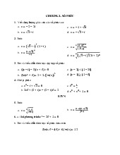 Bài tập môn Đại số tuyến tính | Trường Đại học Kinh tế Quốc dân
