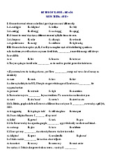 Đề ôn tập hè lớp 7 lên lớp 8 môn Tiếng Anh - Đề số 1