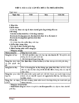 Giáo án Sinh 10 HK1 phương pháp mới 5 bước hoạt động