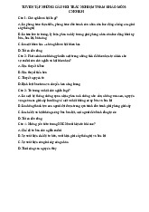 Tuyển tập những câu hỏi trắc nghiệm tham khảo môn Chủ nghĩa xã hội khoa học | Trường Đại học Tôn Đức Thắng