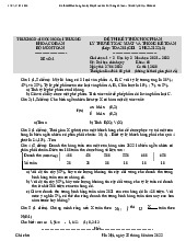 Đề thi kết thúc học phần môn Xác suất thống kê| Trường Đại học Ngoại Thương