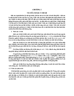 Chương 2: Các kiểu sinh sản ở sinh vật