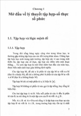 Giáo trình chương 1: Mở đầu về lý thuyết tập hợp số thực số phức | Môn toán cao cấp